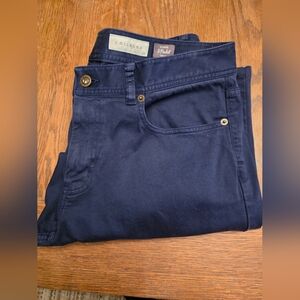 J Hilburn Classic 5 Pocket Twill Slacks. Navy Blue Size 33, 31" Inseam.